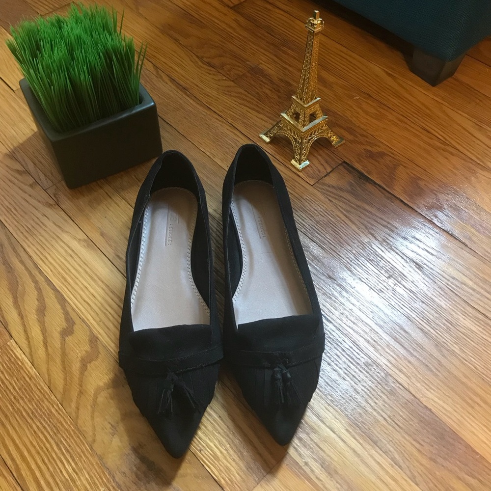 ASOS Black Tassel Flats